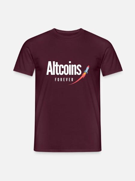 ALTCOINS FOREVER - Männer T-Shirt - Ziegelrot