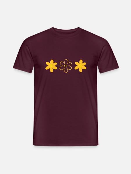 flower - Men's T-Shirt - brick red