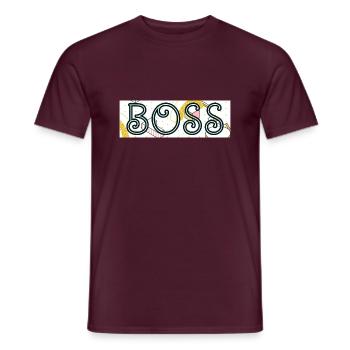 Boss Chef Teamleiter Leiter Vorarbeiter Meister - Männer T-Shirt - Ziegelrot - Vorne - AI Model Male 178 light (178cm)