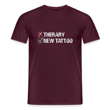 Therapy New Tattoo Inked Skin Illustration Body - Men's T-Shirt - brick red - Front - AI Model Male 178 light (178cm)