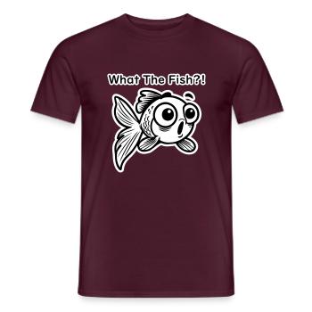 Shocked Goldfish - Was der Fisch Design hat - Männer T-Shirt - Ziegelrot - Vorne - AI Model Male 178 light (178cm)