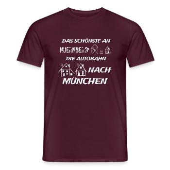 München, meine Stadt Geschenk Idee - Männer T-Shirt - Ziegelrot - Vorne - AI Model Male 178 light (178cm)