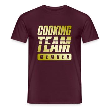 Cooking Team - Men's T-Shirt - brick red - Front - AI Model Male 178 light (178cm)