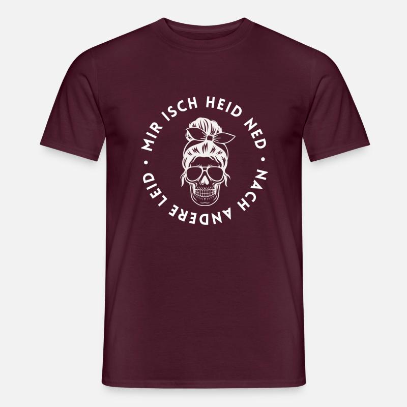 HERWHITE - Männer T-Shirt - Ziegelrot