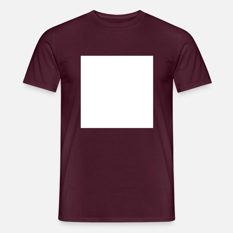Be square - white - Männer T-Shirt - Ziegelrot