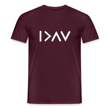 Je suis plus que mes hauts et des bas blancs - T-shirt homme - rouge brique - Devant - AI Model Male 178 light (178cm)
