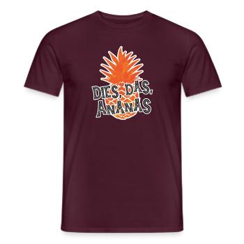 Dies, das, Ananas - Männer T-Shirt - Ziegelrot - Vorne - AI Model Male 178 light (178cm)