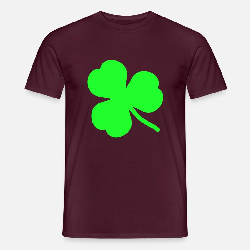kleeblatt_2 - Männer T-Shirt - Ziegelrot
