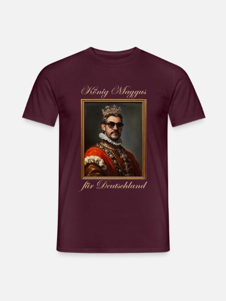 König Maggus - Männer T-Shirt - Ziegelrot