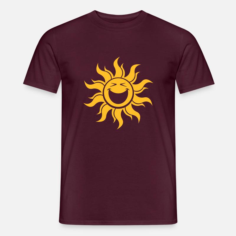 vl058a_sonne_1c - Männer T-Shirt - Ziegelrot