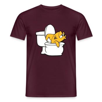 Fish - Männer T-Shirt - Ziegelrot - Vorne - AI Model Male 178 light (178cm)