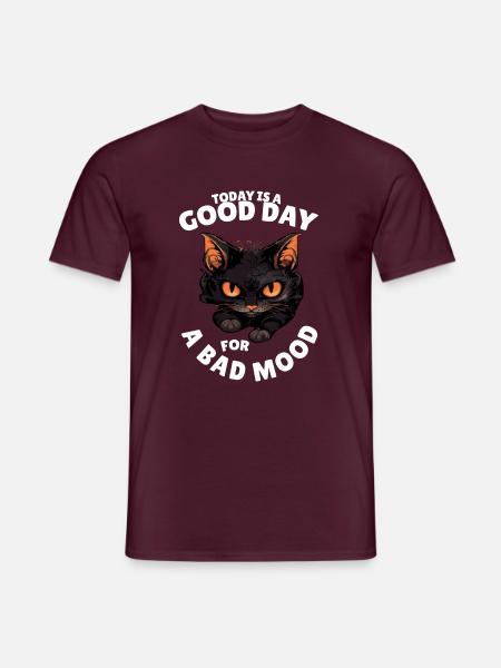 Today is a good day for bad moods - Männer T-Shirt - Ziegelrot