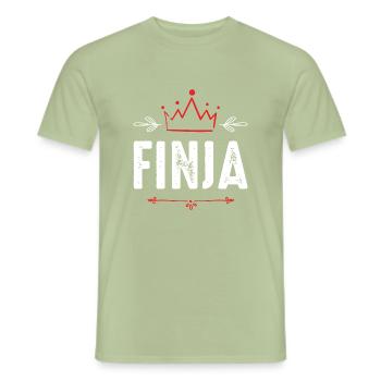 Finja - Männer T-Shirt - Sage - Vorne - AI Model Male 178 light (178cm)
