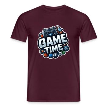 Game Time! - Men's T-Shirt - brick red - Front - AI Model Male 178 light (178cm)