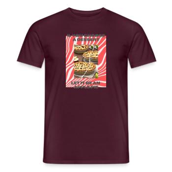 Tarte aux pommes sucrée - T-shirt homme - rouge brique - Devant - AI Model Male 178 light (178cm)
