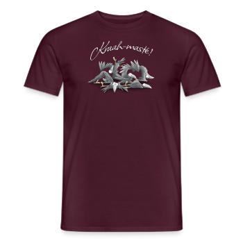 Kraah-masté ! Yoga Vibes Corbeaux Méditation Corbeaux - T-shirt homme - rouge brique - Devant - AI Model Male 178 light (178cm)