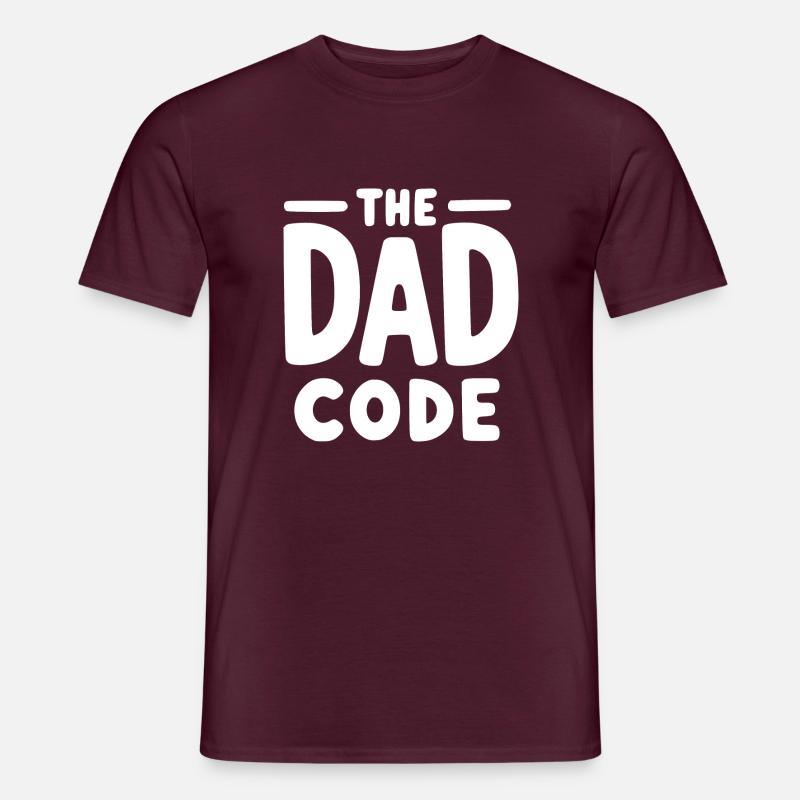 Le code du papa - T-shirt homme - rouge brique