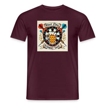 Polish 3 - T-shirt homme - rouge brique - Devant - AI Model Male 178 light (178cm)