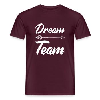 Dream Team - Men's T-Shirt - brick red - Front - AI Model Male 178 light (178cm)