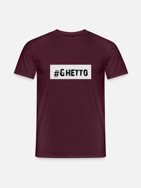 Ghetto - Men's T-Shirt - brick red