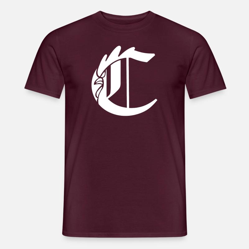 C Monogramm - Männer T-Shirt - Ziegelrot