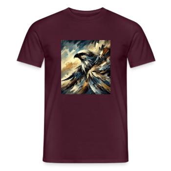Abstract Eagle - Men's T-Shirt - brick red - Front - AI Model Male 178 light (178cm)