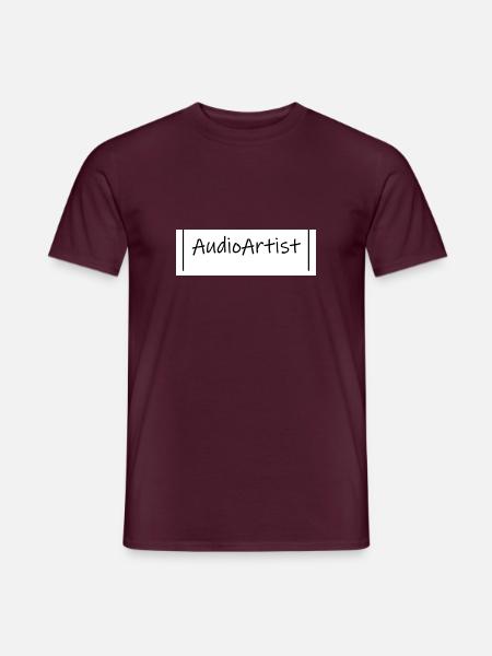 Audio - Männer T-Shirt - Ziegelrot