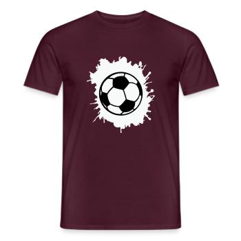 Blobs de football - T-shirt homme - rouge brique - Devant - AI Model Male 178 light (178cm)