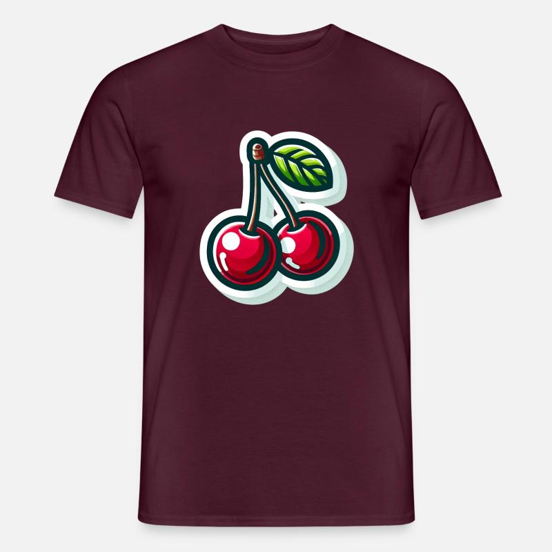 Cherry - Männer T-Shirt - Ziegelrot