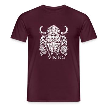 Wikinger - Männer T-Shirt - Ziegelrot - Vorne - AI Model Male 178 light (178cm)