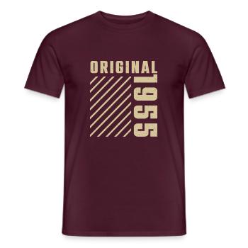 Original 1955 Authentisch 1955 Vintage Bursdag - Männer T-Shirt - Ziegelrot - Vorne - AI Model Male 178 light (178cm)