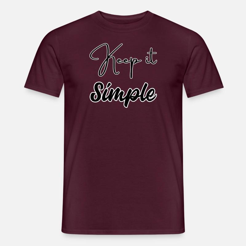 Keep it Simple - Men's T-Shirt - brick red