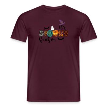 Sa saison effrayante - T-shirt homme - rouge brique - Devant - AI Model Male 178 light (178cm)