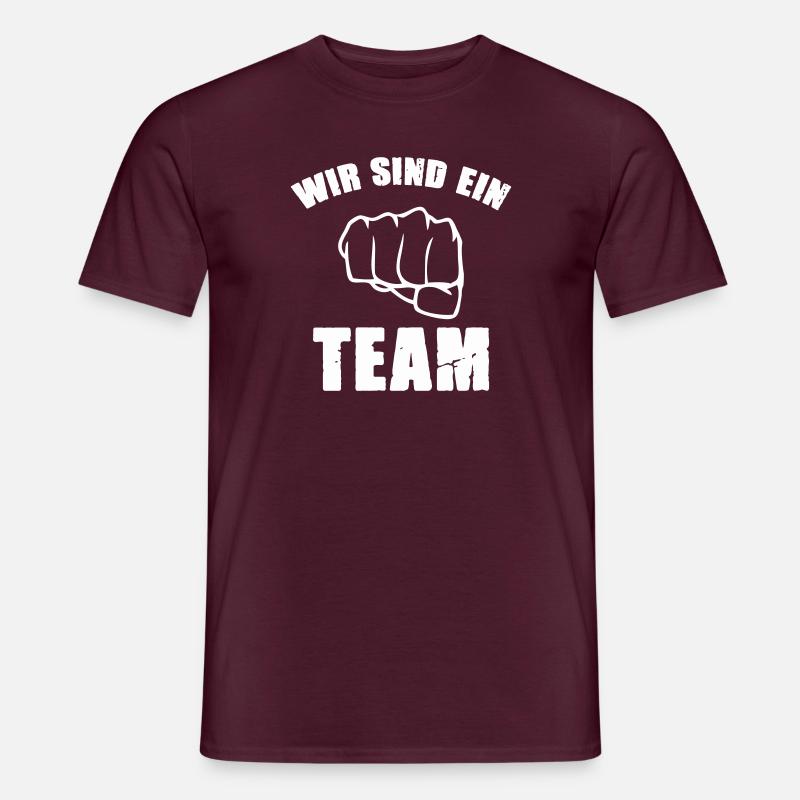 We are a team - Men's T-shirt - brick red