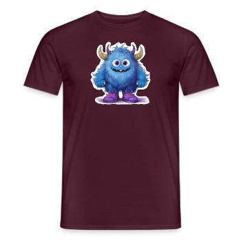 Blue Monster - Men's T-Shirt - brick red - Front - AI Model Male 178 light (178cm)