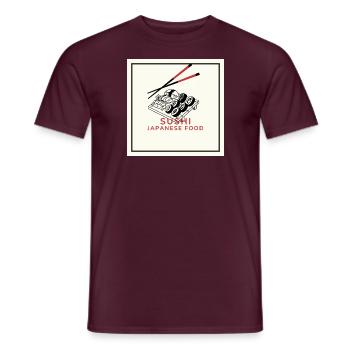 Sushi - Männer T-Shirt - Ziegelrot - Vorne - AI Model Male 178 light (178cm)