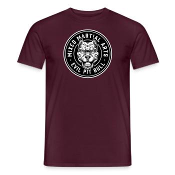 mma combats - T-shirt homme - rouge brique - Devant - AI Model Male 178 light (178cm)