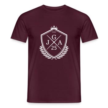 JGA 25 - T-shirt homme - rouge brique - Devant - AI Model Male 178 light (178cm)