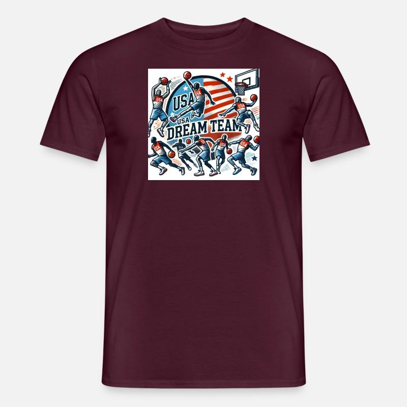 DreamTeam - Männer T-Shirt - Ziegelrot