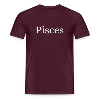 Pisces - Men's T-Shirt - brick red - Front - AI Model Male 178 light (178cm)