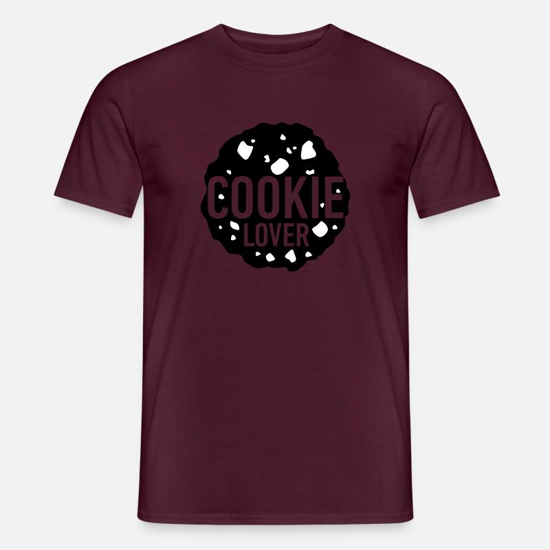 cookie lover - Männer T-Shirt - Ziegelrot