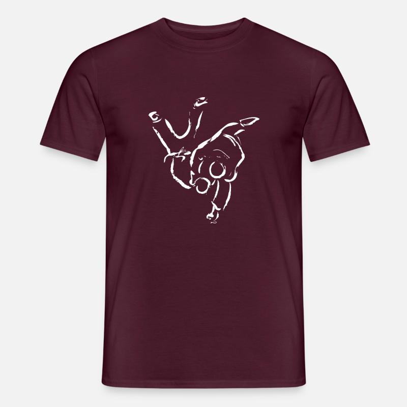 HANE Goshi, JUDO TECHNIQUES, JUDO - Männer T-Shirt - Ziegelrot
