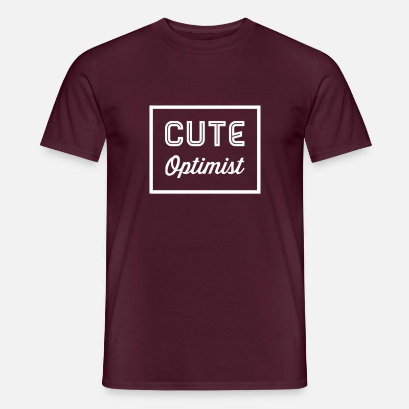 Optimist Geschenkidee - Männer T-Shirt - Ziegelrot