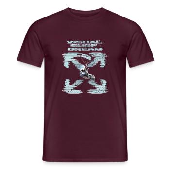 Rêve visuel de kitesurf - T-shirt homme - rouge brique - Devant - AI Model Male 178 light (178cm)