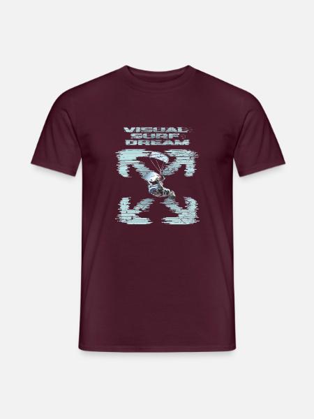 Visual Kitesurfing Dream - Men's T-Shirt - brick red