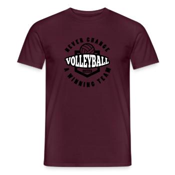 Volleyball team never change a winning team - Men's T-Shirt - brick red - Front - AI Model Male 178 light (178cm)