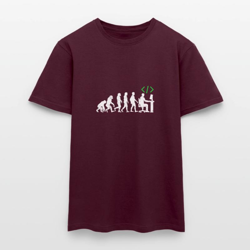 Les programmeurs codeur cadeau évolution java c ++ T-shirt homme