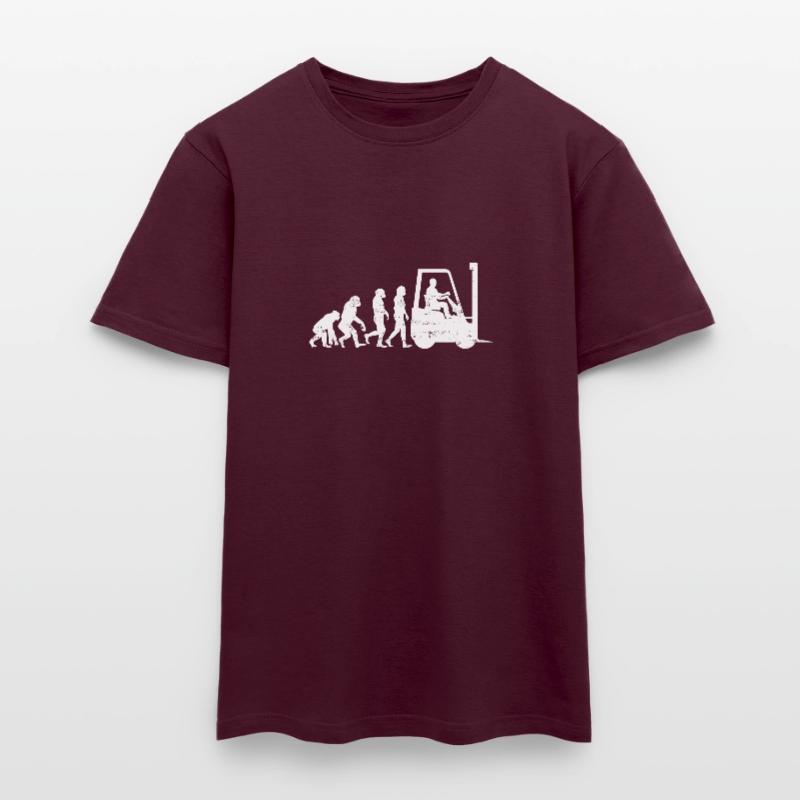 Staplerfahrer Evolution gabelstapler geschenk Männer T-Shirt