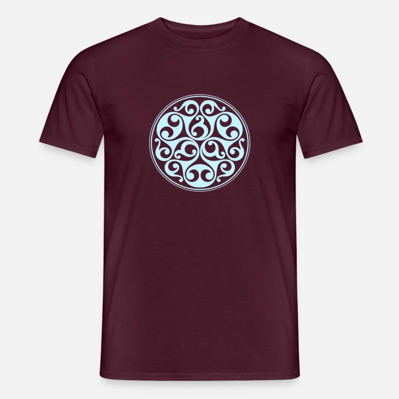 Pattern La Te ne - Men’s T-shirt - brick red