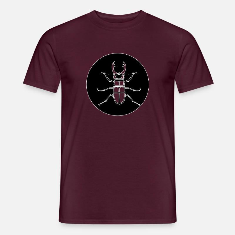 stag beetle - Men’s T-shirt - brick red